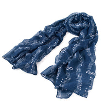 Load image into Gallery viewer, Premium Music Notes & Chords Fashion Scarf Wrap - Different Colors