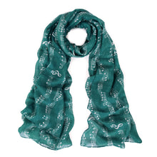 Load image into Gallery viewer, Premium Music Notes & Chords Fashion Scarf Wrap - Different Colors