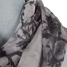 Load image into Gallery viewer, Elegant Chiffon Tree Leaves Infinity Loop Circle Fashion Scarf