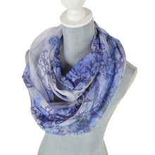 Load image into Gallery viewer, Elegant Chiffon Tree Leaves Infinity Loop Circle Fashion Scarf