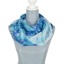 Load image into Gallery viewer, Elegant Chiffon Tree Leaves Infinity Loop Circle Fashion Scarf