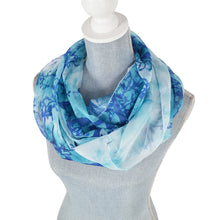 Load image into Gallery viewer, Elegant Chiffon Tree Leaves Infinity Loop Circle Fashion Scarf