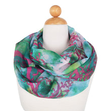 Load image into Gallery viewer, Elegant Chiffon Tree Leaves Infinity Loop Circle Fashion Scarf
