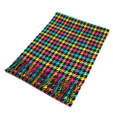 Load image into Gallery viewer, Classic Premium Unisex Houndstooth Winter Fringe Scarf