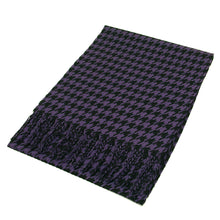 Load image into Gallery viewer, Classic Premium Unisex Houndstooth Winter Fringe Scarf