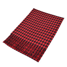 Load image into Gallery viewer, Classic Premium Unisex Houndstooth Winter Fringe Scarf