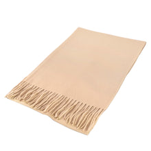 Load image into Gallery viewer, TrendsBlue Classic Premium Unisex Plain Solid Color Winter Fringe Scarf