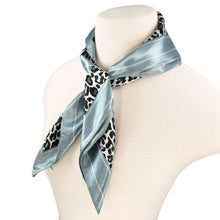 Load image into Gallery viewer, Elegant Silk Feel Leopard Animal Print Square Scarf 24" - Different Colors Available