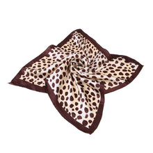 Load image into Gallery viewer, Premium Silk Feel Animal Print Square Satin Scarf 20"- Different Prints Available
