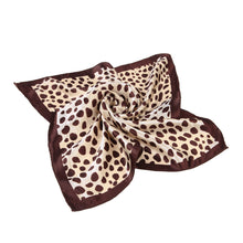 Load image into Gallery viewer, Premium Silk Feel Animal Print Square Satin Scarf 20"- Different Prints Available
