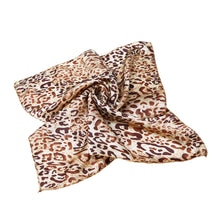 Load image into Gallery viewer, Premium Silk Feel Animal Print Square Satin Scarf 20"- Different Prints Available