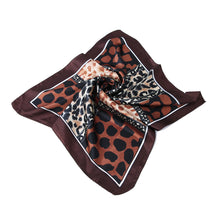 Load image into Gallery viewer, Premium Silk Feel Animal Print Square Satin Scarf 20"- Different Prints Available