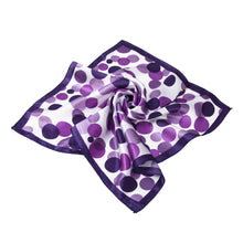 Load image into Gallery viewer, Premium Silk Feel Polka Dots Square Satin Scarf 20" - Different Prints Available