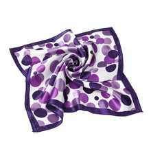 Load image into Gallery viewer, Premium Silk Feel Polka Dots Square Satin Scarf 20" - Different Prints Available