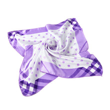 Load image into Gallery viewer, Premium Silk Feel Polka Dots Square Satin Scarf 20" - Different Prints Available