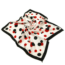 Load image into Gallery viewer, Premium Silk Feel Polka Dots Square Satin Scarf 20" - Different Prints Available