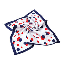 Load image into Gallery viewer, Premium Silk Feel Polka Dots Square Satin Scarf 20" - Different Prints Available