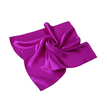 Load image into Gallery viewer, Elegant Small Silk Feel Solid Color Satin Square Scarf 19.5" - Different Colors