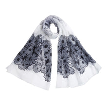Load image into Gallery viewer, Elegant Daisy Floral Print Fashion Scarf Wrap - Different Colors