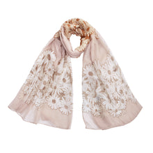 Load image into Gallery viewer, Elegant Daisy Floral Print Fashion Scarf Wrap - Different Colors