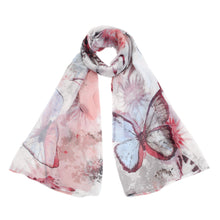 Load image into Gallery viewer, Elegant Butterfly Print Scarf Wrap - Different Colors