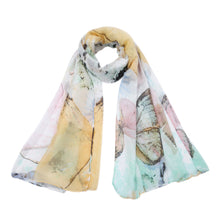Load image into Gallery viewer, Elegant Butterfly Print Scarf Wrap - Different Colors
