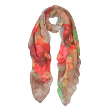 Load image into Gallery viewer, Elegant Painted Flower Floral Print Scarf Wrap - Different Colors