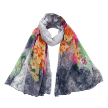 Load image into Gallery viewer, Elegant Painted Flower Floral Print Scarf Wrap - Different Colors