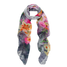 Load image into Gallery viewer, Elegant Painted Flower Floral Print Scarf Wrap - Different Colors
