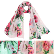 Load image into Gallery viewer, Elegant Pretty Floral Print Scarf Wrap - Diff Colors Available