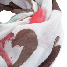 Load image into Gallery viewer, Elegant Hearts Print Frayed End Scarf Wrap - Diff Colors Available