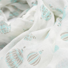 Load image into Gallery viewer, Elegant Hot Air Balloon Print Frayed End Fashion Scarf - Different Colors