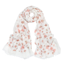 Load image into Gallery viewer, Elegant Hot Air Balloon Print Frayed End Fashion Scarf - Different Colors