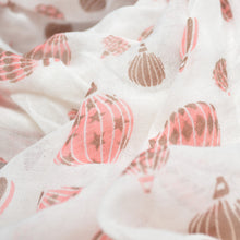 Load image into Gallery viewer, Elegant Hot Air Balloon Print Frayed End Fashion Scarf - Different Colors