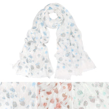 Load image into Gallery viewer, Elegant Hot Air Balloon Print Frayed End Fashion Scarf - Different Colors