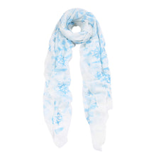 Load image into Gallery viewer, Elegant Anchor & Rudder Print Frayed End Scarf Wrap - Diff Colors Available