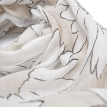 Load image into Gallery viewer, Elegant Sunflower Print Floral Frayed End Scarf - Different Colors