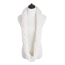 Load image into Gallery viewer, Premium Solid Winter Criss Cross Knit Thick Infinity Loop Circle Scarf
