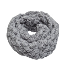 Load image into Gallery viewer, Premium Solid Winter Criss Cross Knit Thick Infinity Loop Circle Scarf