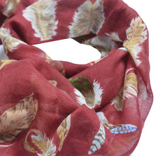 Load image into Gallery viewer, Elegant Women's Feather Print Fashion Scarf Wrap - Different Colors