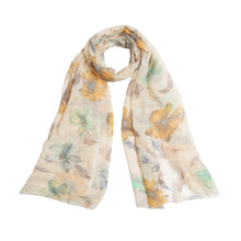 Load image into Gallery viewer, Elegant Viscose Artistic Floral Print Fashion Scarf Wrap