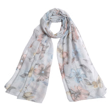 Load image into Gallery viewer, Elegant Viscose Artistic Floral Print Fashion Scarf Wrap
