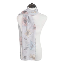 Load image into Gallery viewer, Elegant Viscose Artistic Floral Print Fashion Scarf Wrap