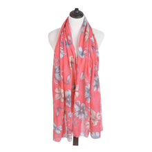 Load image into Gallery viewer, Elegant Viscose Artistic Floral Print Fashion Scarf Wrap