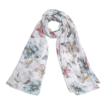 Load image into Gallery viewer, Elegant Viscose Artistic Floral Print Fashion Scarf Wrap