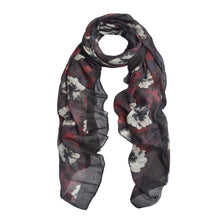 Load image into Gallery viewer, Elegant Viscose Artistic Plum Blossom Floral Print Fashion Scarf Wrap