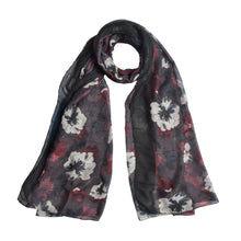 Load image into Gallery viewer, Elegant Viscose Artistic Plum Blossom Floral Print Fashion Scarf Wrap