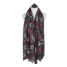 Load image into Gallery viewer, Elegant Viscose Artistic Plum Blossom Floral Print Fashion Scarf Wrap