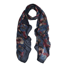 Load image into Gallery viewer, Elegant Viscose Artistic Plum Blossom Floral Print Fashion Scarf Wrap