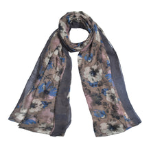 Load image into Gallery viewer, Elegant Viscose Artistic Plum Blossom Floral Print Fashion Scarf Wrap